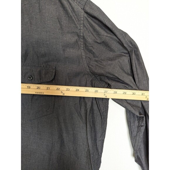 Foundry Shirt Mens Size 2XLT Tall Gray Button Down Long Sleeve Casual Career Top - Picture 8 of 9